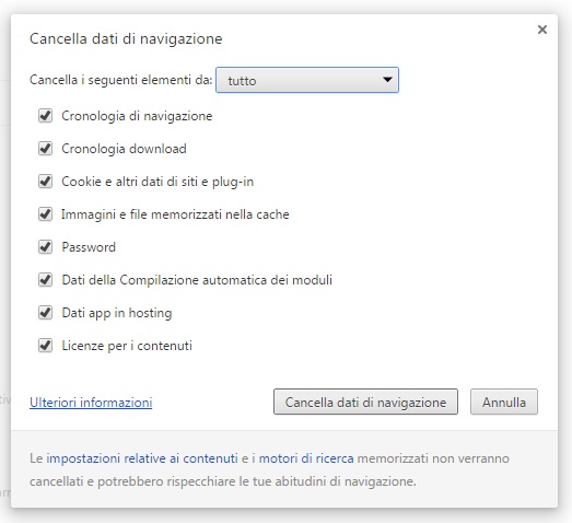cancellare cookie 4