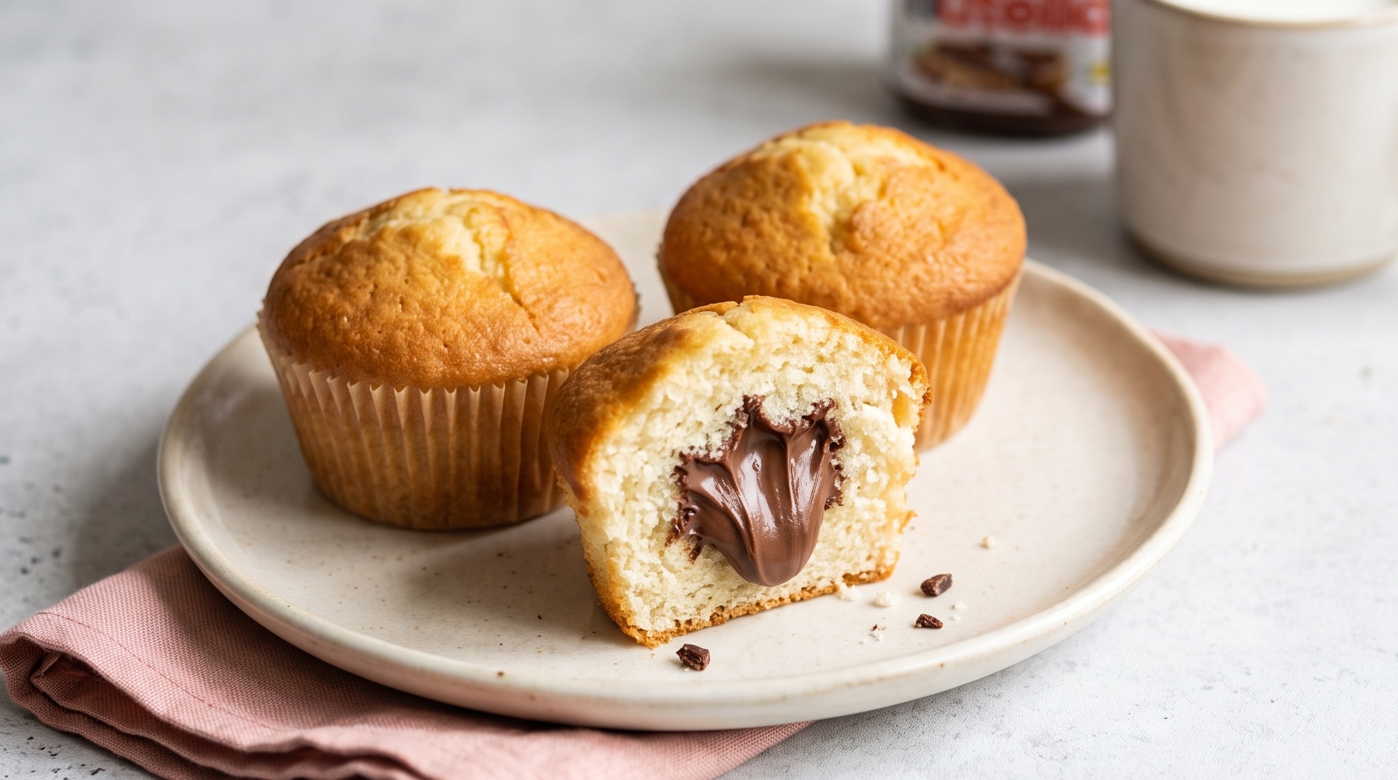 Muffin Cuore di Nutella: Ricetta Facile per la Colazione