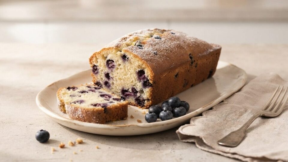 Plumcake soffice ai mirtilli: il trucco per non farli affondare nell'impasto!