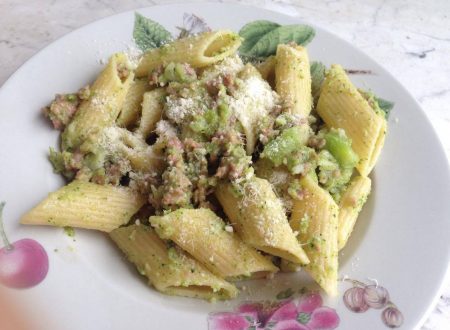 Pasta broccoli siciliani e salsiccia
