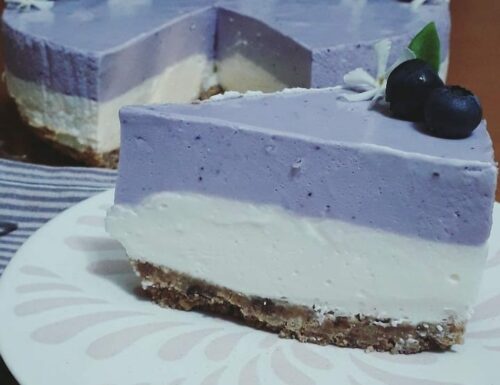 Cheesecake bicolore.