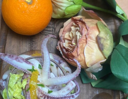 Tagliatelle di calamari all’ arancia 🍊