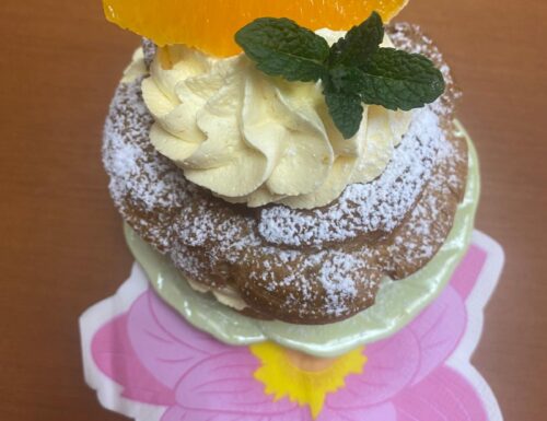 Zeppole con crema al mascarpone all’ arancia 🍊