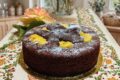 Torta Nuá al cacao con crema pasticcera.