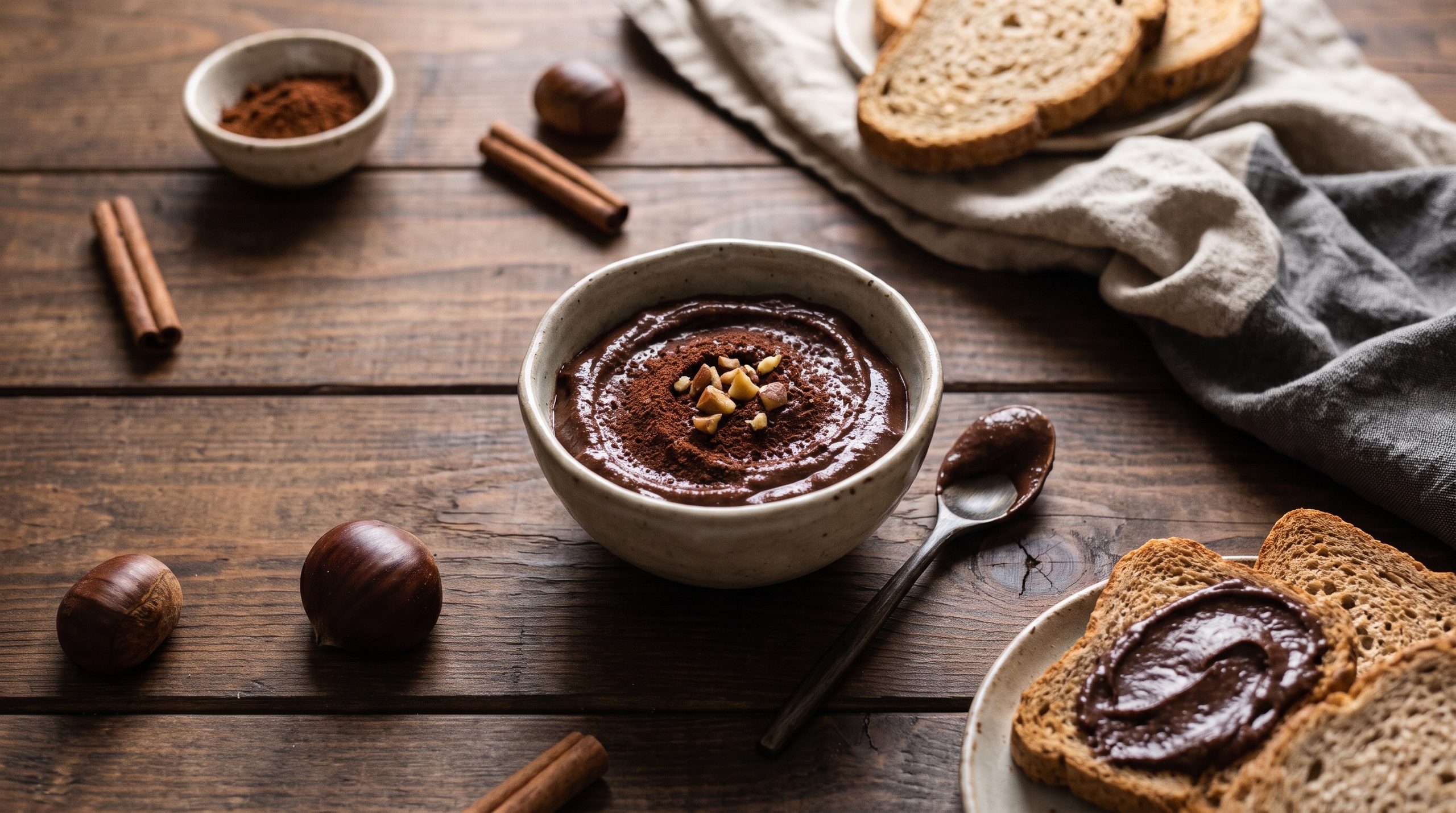crema di castagne e cacao light