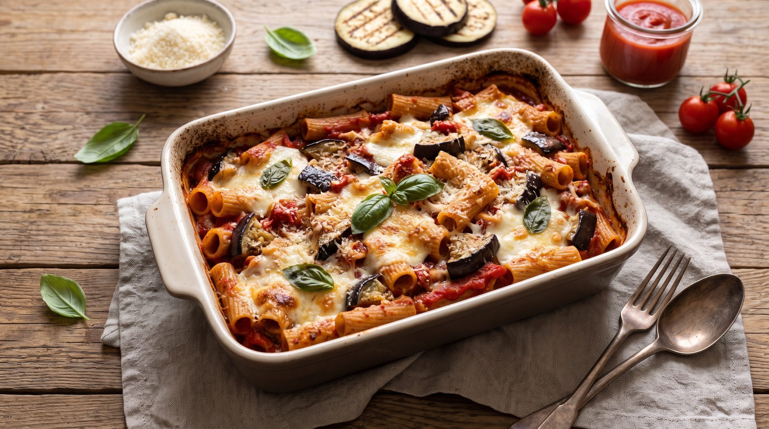 Pasta al forno alla parmigiana fit