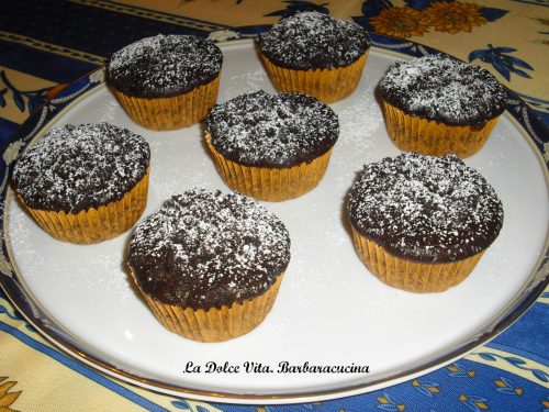 Muffins al cacao con le briciole!