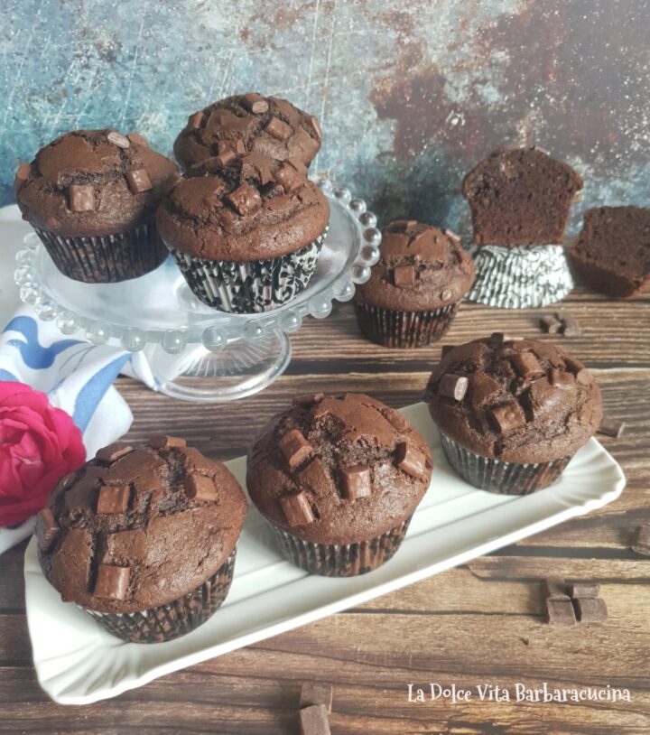 muffin al cioccolato soffici 20