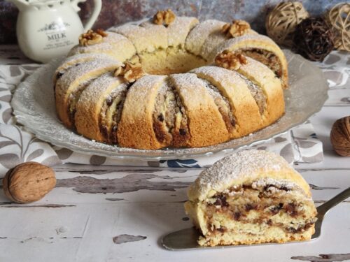 Ciambella alle noci e cioccolato!