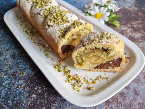 Treccia di frolla ai due gusti!