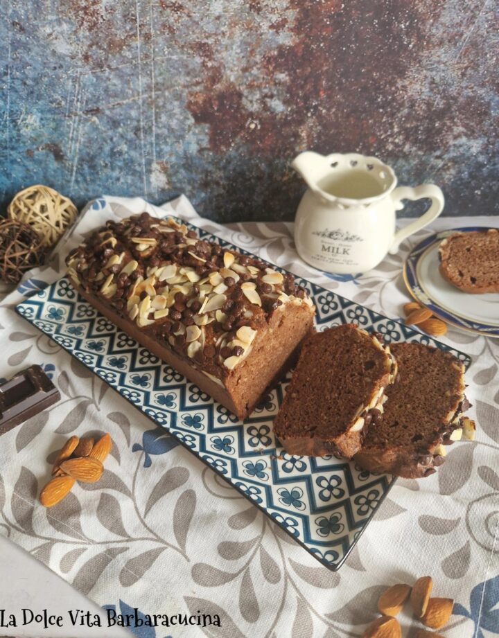 plumcake alle mandorle e cioccolato fondente 20