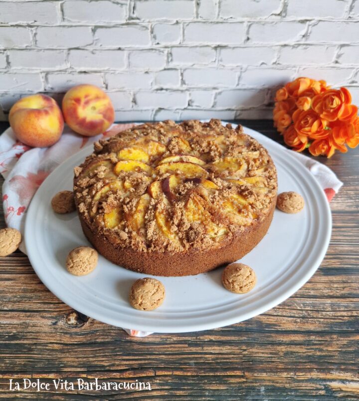 Torta alle pesche e amaretti 10
