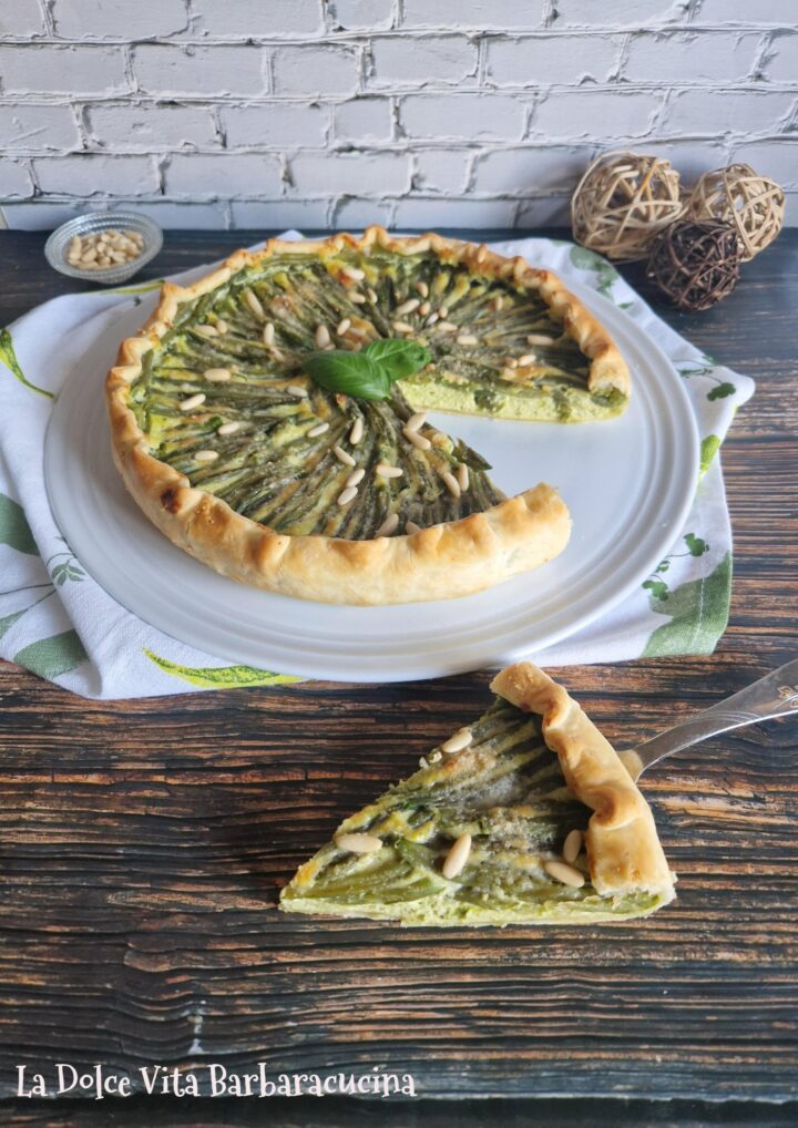 Torta salata ai fagiolini e pesto 30
