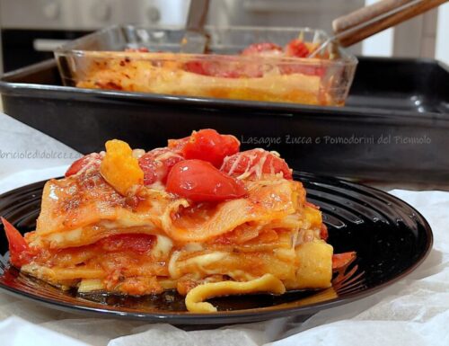 Lasagne Zucca e Pomodorini del Piennolo
