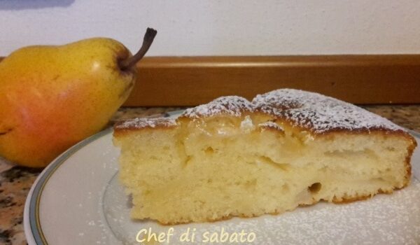 Torta soffice alle pere senza burro