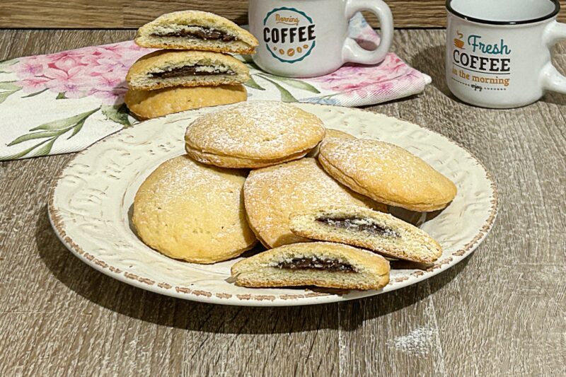 Biscotti ricotta e Nutella senza uova