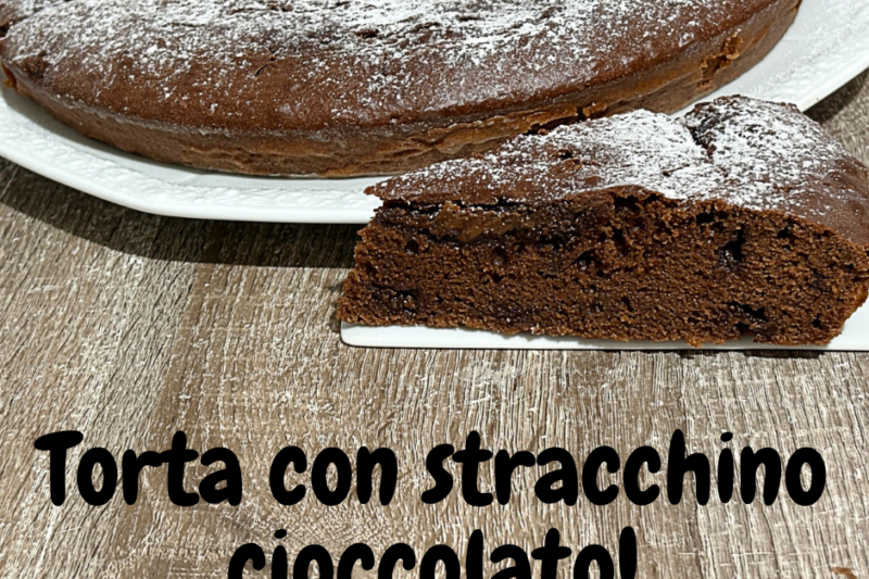 Torta con stracchino e cioccolato