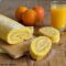 Rotolo all'arancia con crema all'arancia