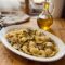 Orecchiette con salsiccia asparagi e pomodorini