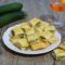 Quadretti di sfoglia rustici con zucchine prosciutto e provola