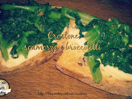 Crostone scamorza e broccoletti
