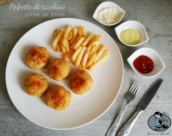 Polpette di tacchino cotte in forno