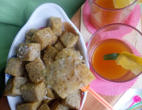 Cubetti di polenta in friggitrice
