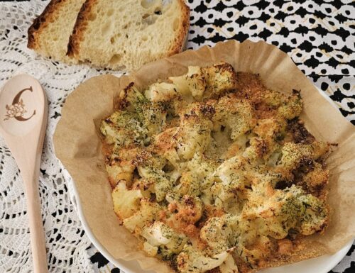 Cavolfiore gratinato in friggitrice senza besciamella