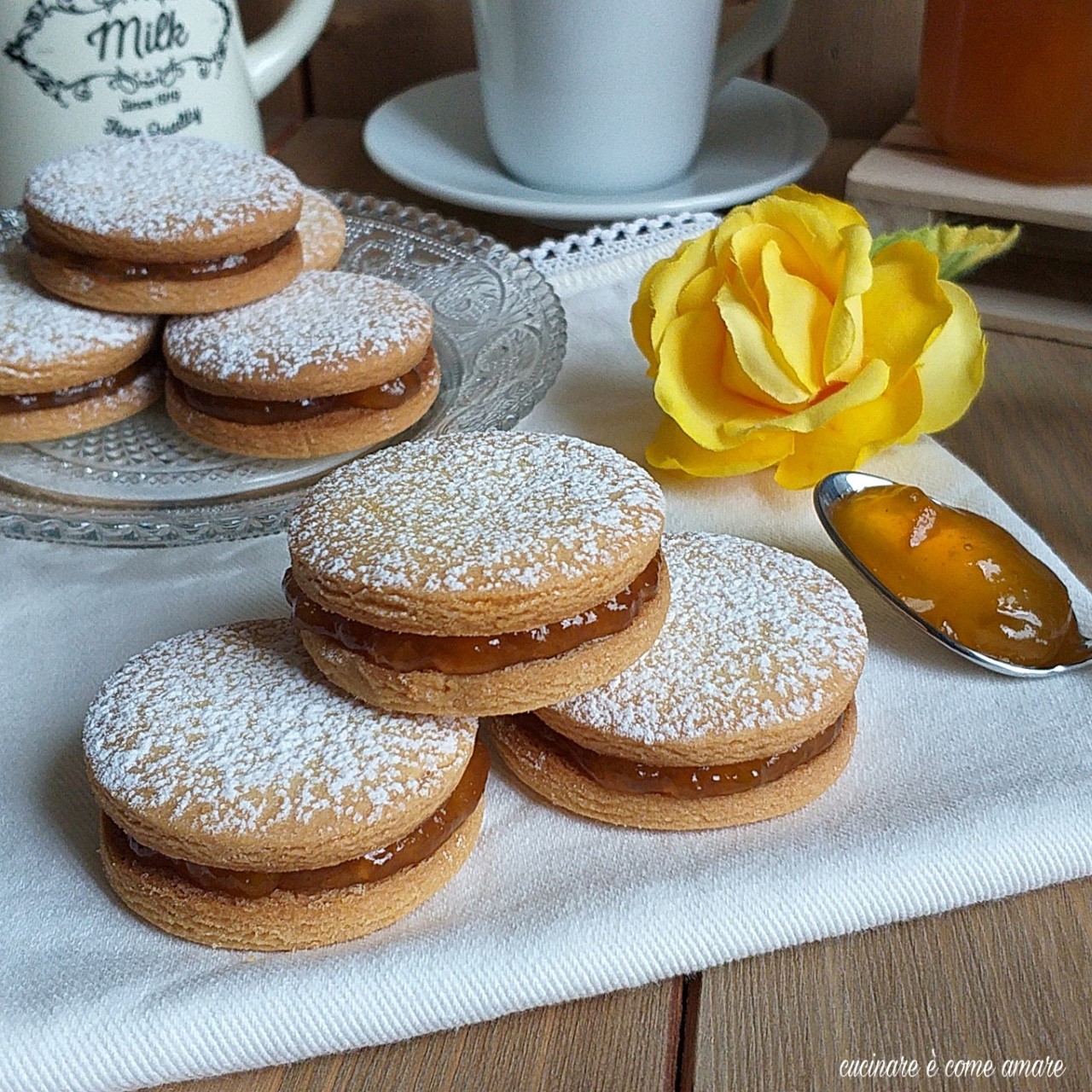 biscotto veloce con marmellata