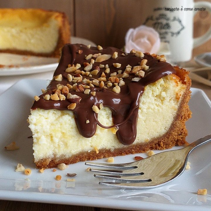 TORTA CHEESECAKE DOLCE ricotta nutella | Cucinare è come amare