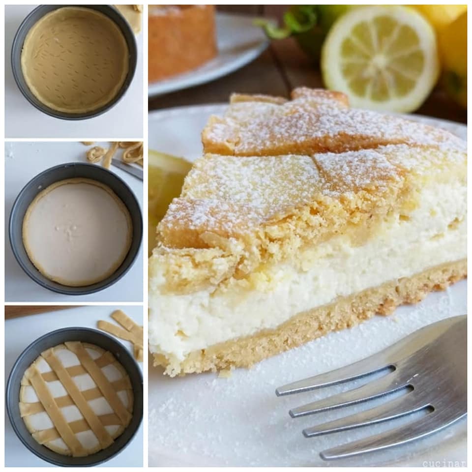 CROSTATA DELIZIOSA RICOTTA E LIMONE dolce ripieno cremoso ...