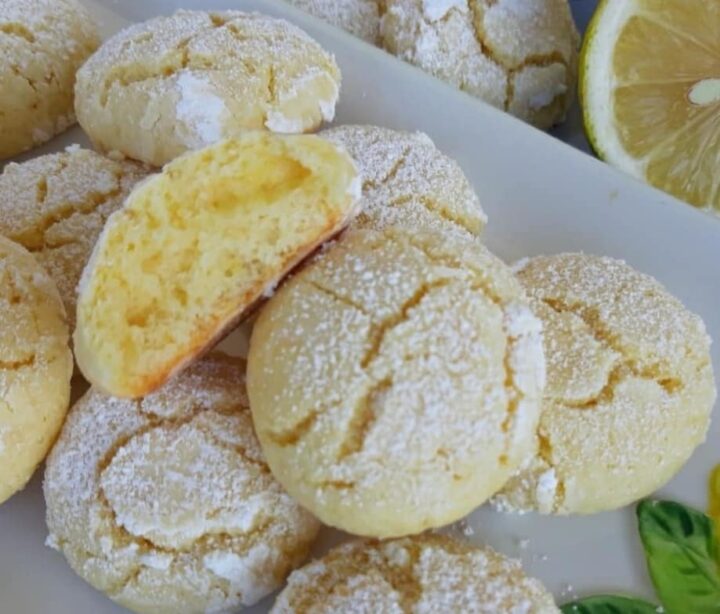 biscotti nuvolette al profumo di limone dolce ricetta facile