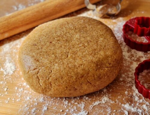 PASTA FROLLA NOCCIOLE E FARINA INTEGRALE dolce impasto per crostate e biscotti