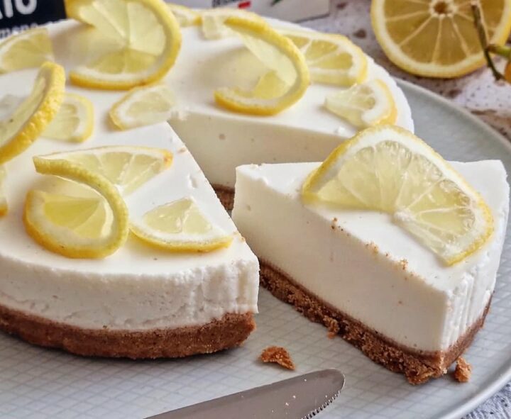 cheesecake cremosa al limone senza cottura dolce ricetta facile