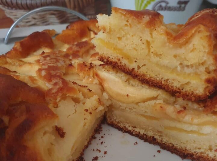 TORTA DI NONNA CREMOSA MELE E RICOTTA dolce ricetta facile | Cucinare è ...