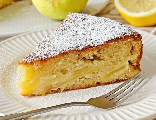 Torta magica mele e limone dolce ricetta facile senza burro