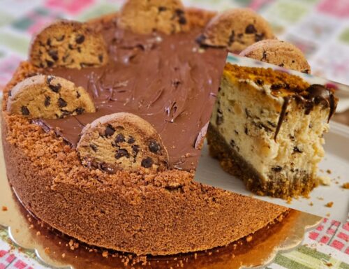 Cheesecake gusto biscotto cookies dolce ricetta golosa