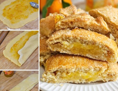 BISCOTTI BISCOTTONI DELLA NONNA ALL’ARANCIA: dolce ripieno marmellata