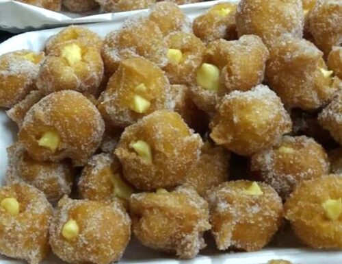 CASTAGNOLE golose con crema: dolce ricetta facile di Carnevale