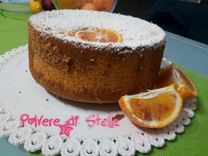 Chiffon cake all'arancia light senza glutine