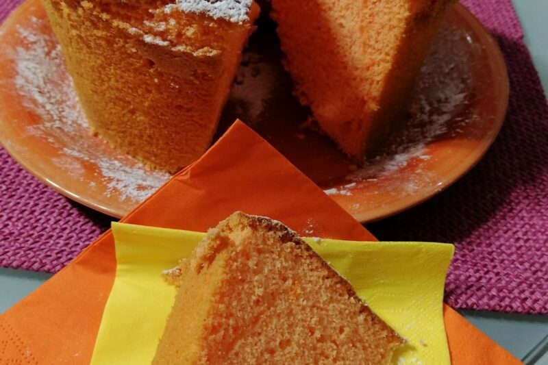 chiffon cake al mandarino