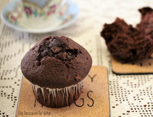 Muffin al doppio cioccolato senza burro