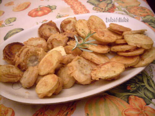 Frittura aromatica di patate e cipolle