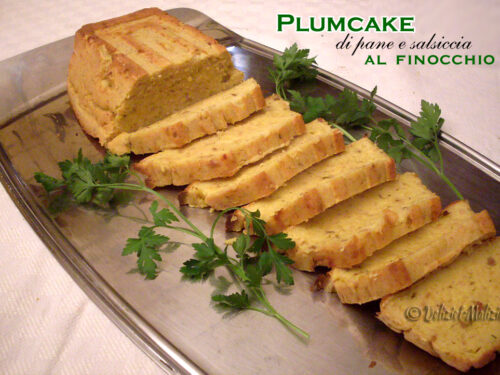 Plumcake di pane e salsiccia al finocchio