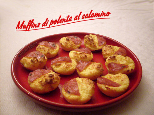Muffins di polenta al salamino – ricetta di riciclo