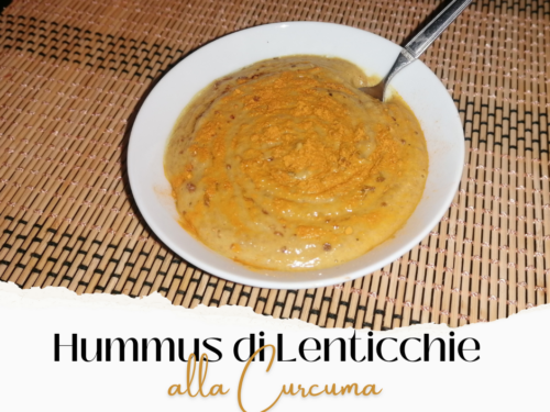 Hummus di Lenticchie alla Curcuma (velocissimo)