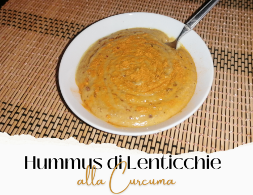 Hummus di Lenticchie alla Curcuma (velocissimo)