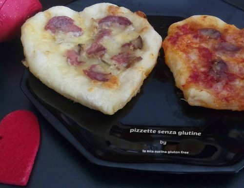 Pizzette senza glutine a cuore