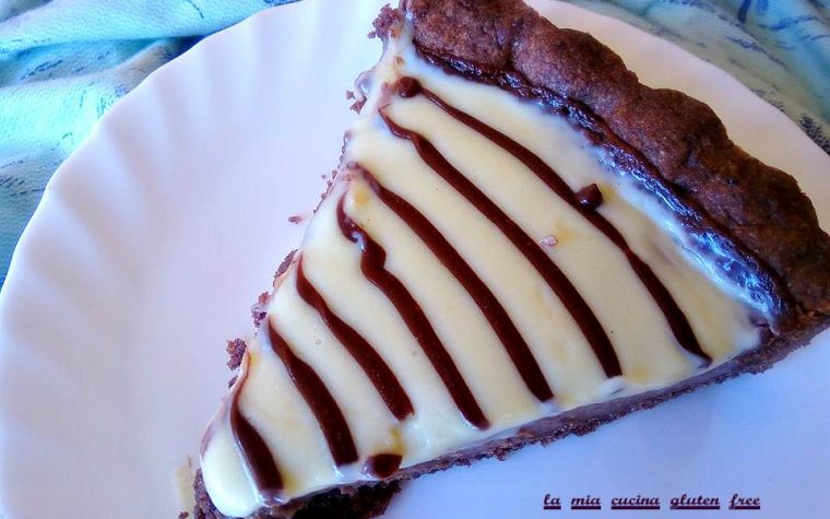 Crostata ai tre cioccolati senza glutine Crostata ai tre cioccolati senza glutine