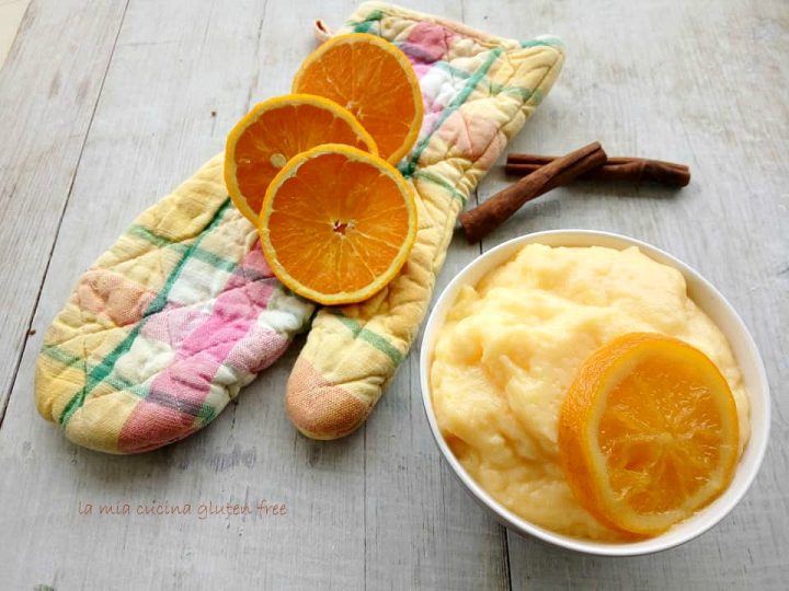 crema pasticcera all'arancia senza glutine